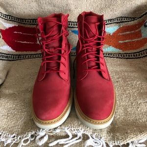 Women’s red timberland boots